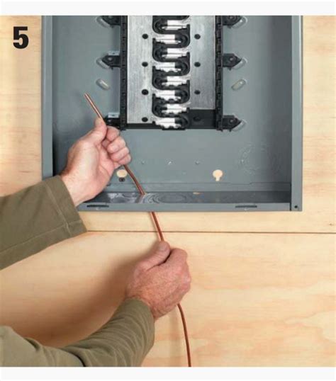 how to run a ground wire to electrical box|grounding wire to electrical panel.